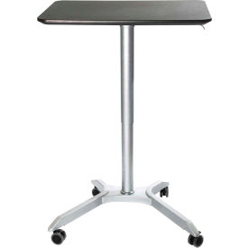 Seville Classics AIRLIFT™ XL Sit-Stand Mobile Desk Espresso WEB664