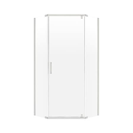 Shower Door, 25.5 in W, 74 in H, Glass MPN:CVNA0674-CL-BN