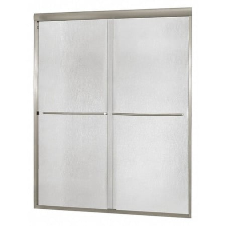 Shower Door, Aluminum, Gray, 48