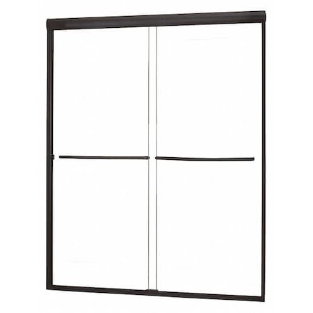 Shower Door, Al, Dark Brown, 57