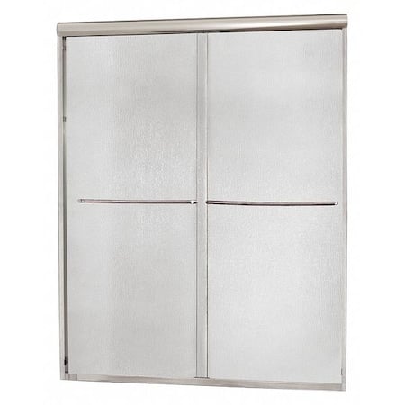Shower Door, Aluminum, Silver, 60
