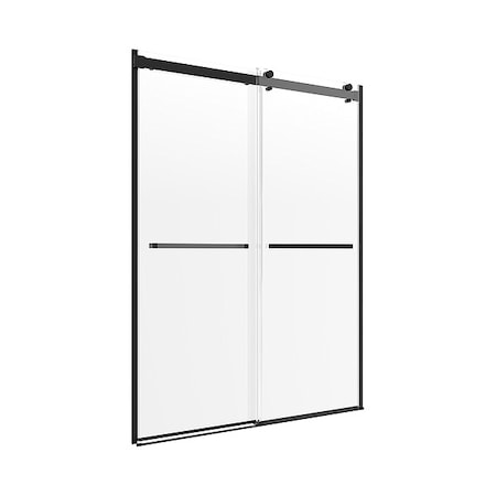 Shower Door, 59 in W, 76 in H, Glass MPN:LGDR6076-CL-MB
