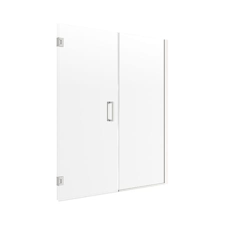 Shower Door, 48 in W, 74 in H, Glass MPN:MRHG4874-CL-BN