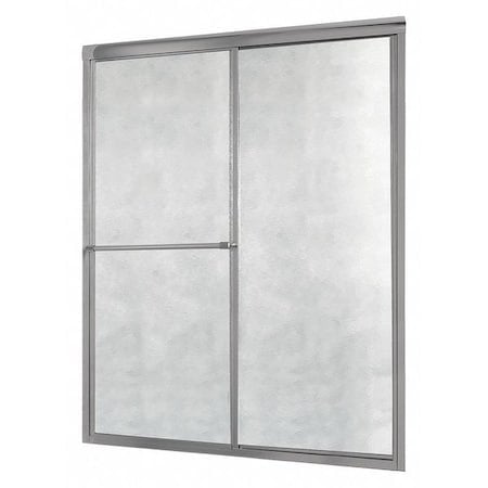 Shower Door, Aluminum, Silver, 48
