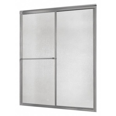 Shower Door, Aluminum, Silver, 60