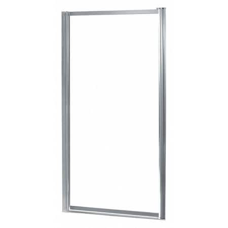 Shower Door, Aluminum, Silver, 35