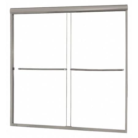 Tub Door, Aluminum, Gray, 58