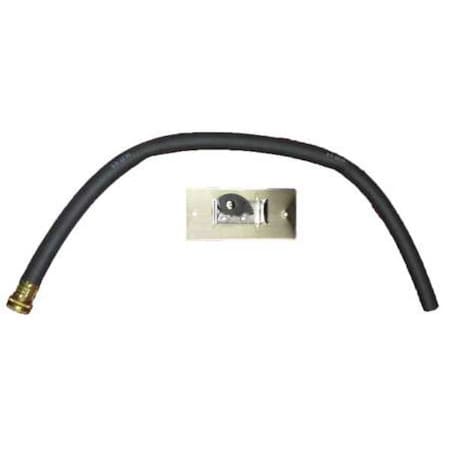 Hose/Hanger, SS/Rubber, 22ga, 6In, Wall Mnt MPN:832AA000