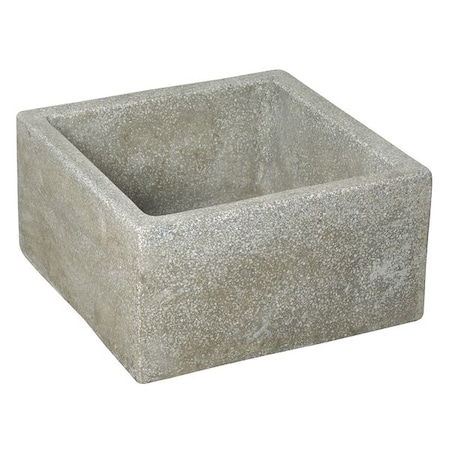 Mop Sink 20 in x 20 in, 1, Terrazzo Made of Black and White Marble Chips with Plain Curbs MPN:TSB200501