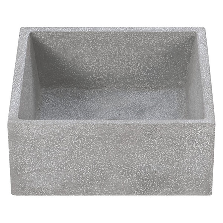 Mop Sink 32 in x 20 in, 1, Terrazzo Made of Black and White Marble Chips MPN:TTB3624501