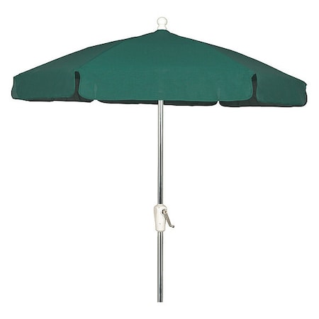 Garden Umbrella Crank Ba, Green, 7.5 ft. MPN:7GCRA-FOREST GREEN