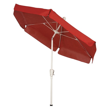 Garden Tilt Umbrella CrankW/Red, 7.5 ft. MPN:7GCRW-T-RED