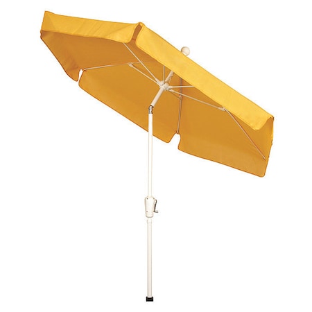 Garden Tilt Umbrella CrankW/Yellow, 7.5 ft. MPN:7GCRW-T-YELLOW