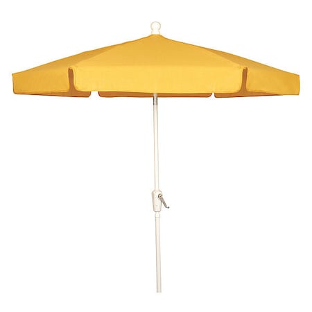 Garden Umbrella Crank White, Teal, 7.5 ft. MPN:7GCRW-YELLOW