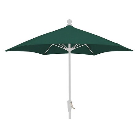 Patio Umbrella Crank White, Green, 7.5 ft. MPN:7HCRW-FOREST GREEN