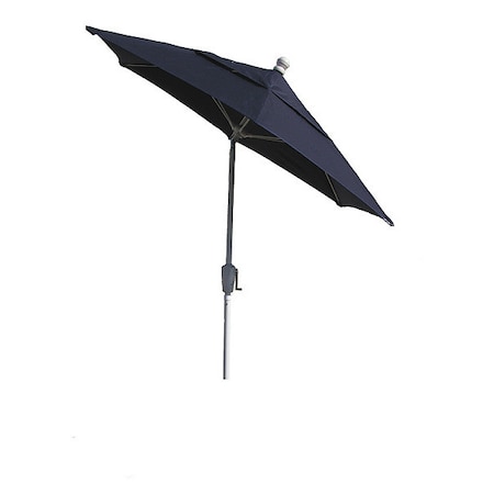 Patio Tilt Umbrella Crnk, Navy Blue, 7.5Ft MPN:7HCRW-T-NAVY BLUE