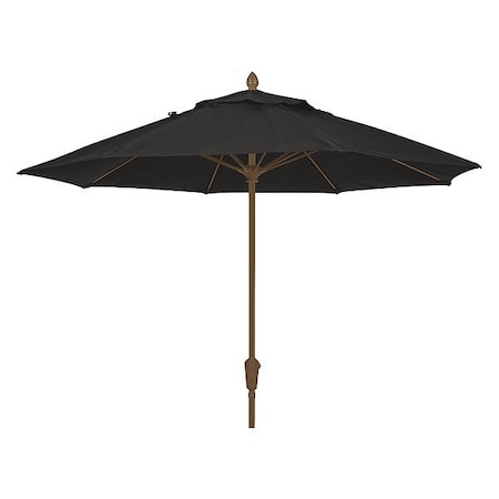Market Umbrella 8Rib Cb Crank, Black, 7.5 ft. MPN:7MCRCB-4608