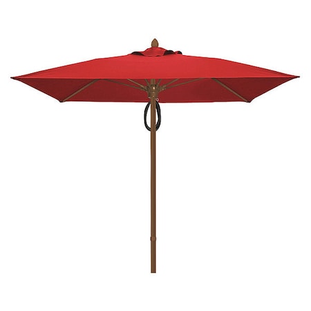 Mrkt Umbrella 4Rib Plly Pin Cb, Red, 7.5Ft MPN:7SQMPPCB-4603
