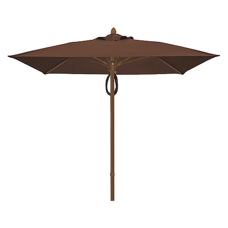 Mrkt Umbrella 4Rib Plly Pin, Brown, 7.5Ft MPN:7SQMPPCB-4621