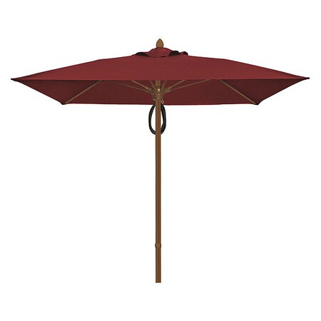 Mrkt Umbrella 4Rib Plly Pin Brgndy, 7.5Ft MPN:7SQMPPCB-4631