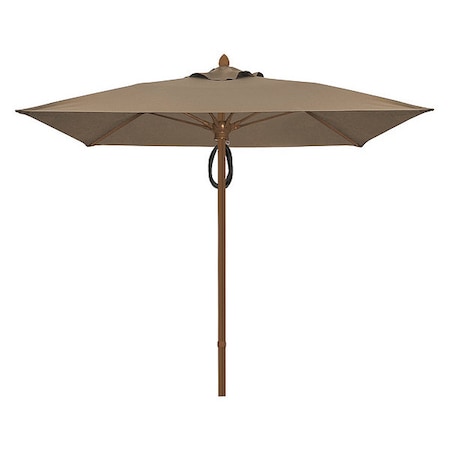 Mrkt Umbrella 4Rib Plly Pin, Taupe, 7.5Ft MPN:7SQMPPCB-4648