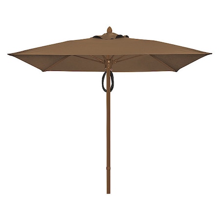 Mrkt Umbrella 4Rib Plly Pin, Cocoa, 7.5Ft MPN:7SQMPPCB-4676
