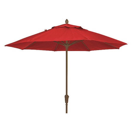Market Umbrella 8Rib Crank Cb, Red, 9 ft. MPN:9MCRCB-4603