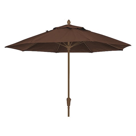 Market Umbrella 8Rib Crank Cb, Brown, 9 ft. MPN:9MCRCB-4621