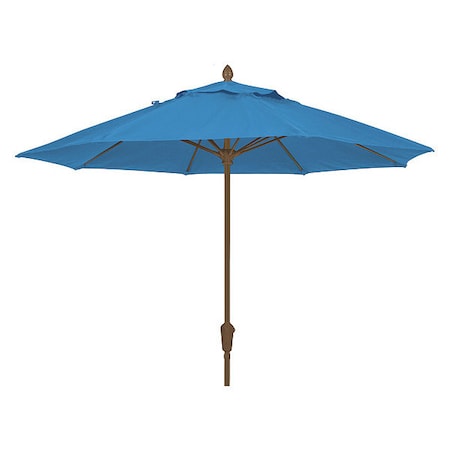 Market Umbrella 8Rib Crank Cb, Sky Blue, 9ft. MPN:9MCRCB-4624