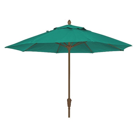 Market Umbrella 8Rib Crank Cb, Teal, 9 ft. MPN:9MCRCB-5456