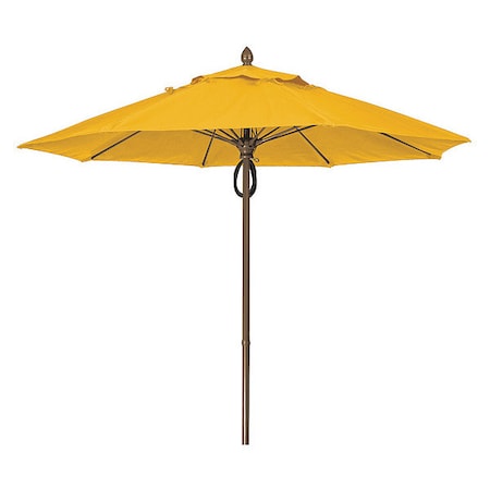 Market Umbrella 8Rib Pulley Pin Cb, Yellow, 9ft. MPN:9MPPCB-4602