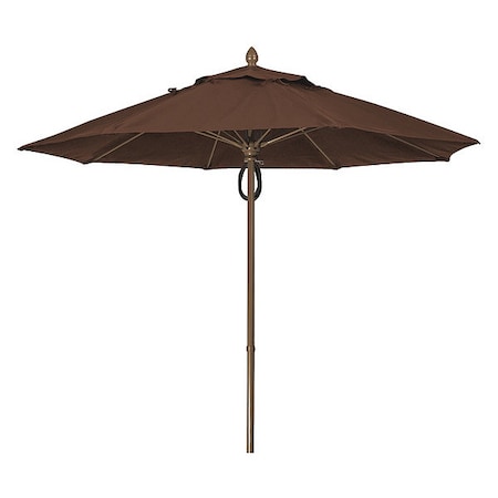 Mrkt Umbrella 8Rib Plly Pin Cb, Brown, 9Ft MPN:9MPPCB-4621