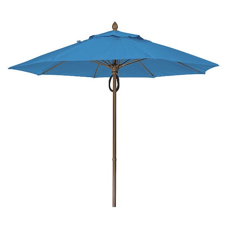 Market Umbrella 8Rib Pulley Pin Cb, Blue, 9ft. MPN:9MPPCB-4624