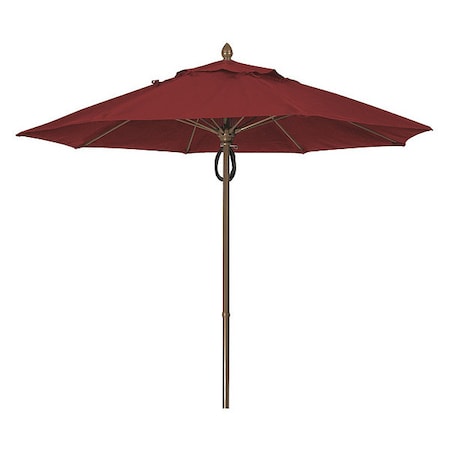 Mrkt Umbrlla 8Rib Plly Pin Cb, Brgndy, 9Ft MPN:9MPPCB-4631