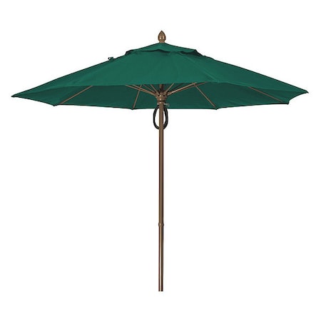 Market Umbrella 8Rib Pulley Pin Cb, Green, 9 ft. MPN:9MPPCB-4637