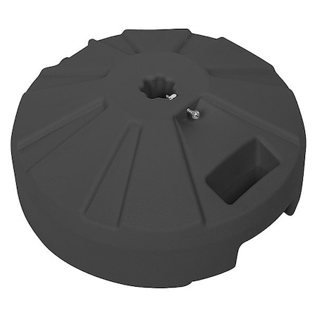 Plastic Umbrella Base Up To 50Lb, Blk, 16