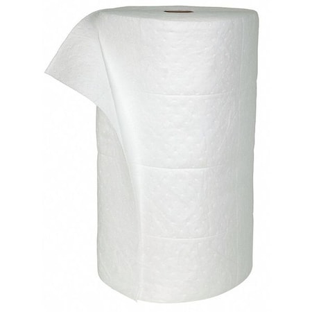 Sorbent Roll, Oil, 30 in x 150 ft, White, Sorbent Roll MPN:PRSB12
