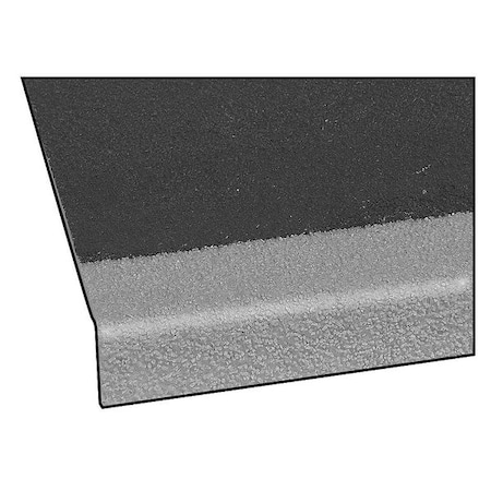 Stair Tread Cover Fiberglass Gray/Yellow, 144 in W x 1/8 in Thick MPN:254210