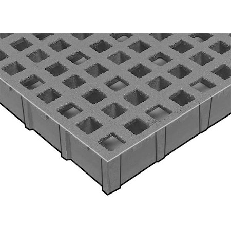 Fiberglass Micro-Mesh Grating, 144 in Span, Meniscus Surface, Corvex Resin, Light Gray MPN:260793