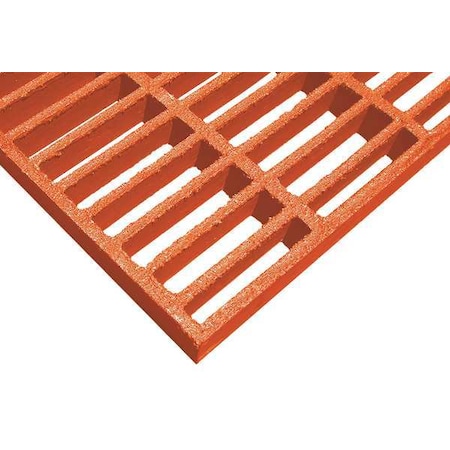 Fiberglass Molded Grating, 48 in Span, Grit-Top Surface, Vi-Corr Resin, Orange MPN:263305.02