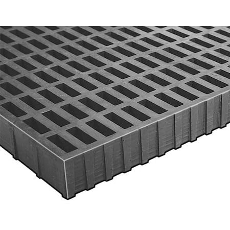 Fiberglass FRP Grating, 8 ft, Gray MPN:263986