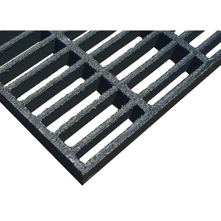 Fiberglass Molded Grating, 36 in Span, Grit-Top Surface, Corvex Resin, Dark Gray MPN:264106