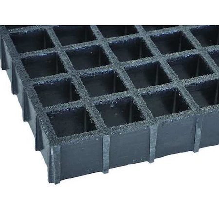 Fiberglass Molded Grating, 144 in Span, Grit-Top Surface, Corvex Resin, Dark Gray MPN:264906