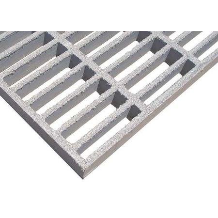 Fiberglass Molded Grating, 36 in Span, Grit-Top Surface, Light Gray MPN:268105.02