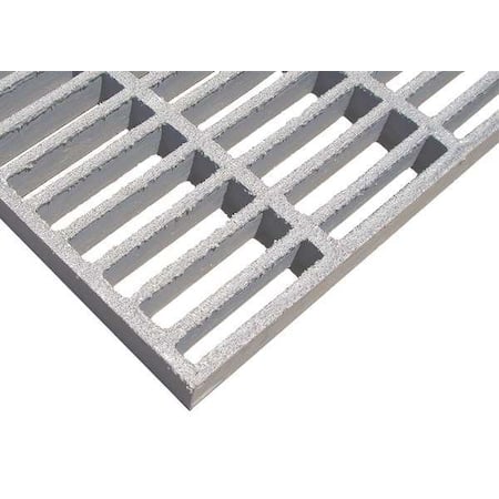 Fiberglass Molded Grating, 48 in Span, Grit-Top Surface, Light Gray MPN:268305.02