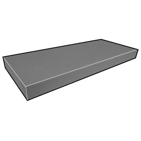 Fiberglass Bar Stair Tread, Medium Grit Surface, Corvex Resin, Light Gray MPN:275007