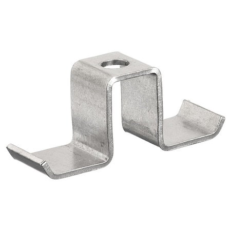 Grating Clip, For Screw Size 1/4 in, 316 Stainless Steel, Unfinished, 25 PK MPN:734870/25