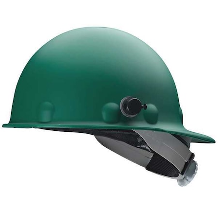 Hard Hat, Roughneck P2A, Fiberglass, 8 Point Swing Ratchet, Type 1, Class G, Green MPN:P2AQSW74A000