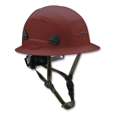 Sfty Helmet Full Brim Non-Ventd Cls E Brn MPN:CSH12012