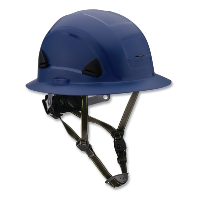 Sfty Helmet Full Brim Non-Ventd Cls E Dark Blue MPN:CSH12071